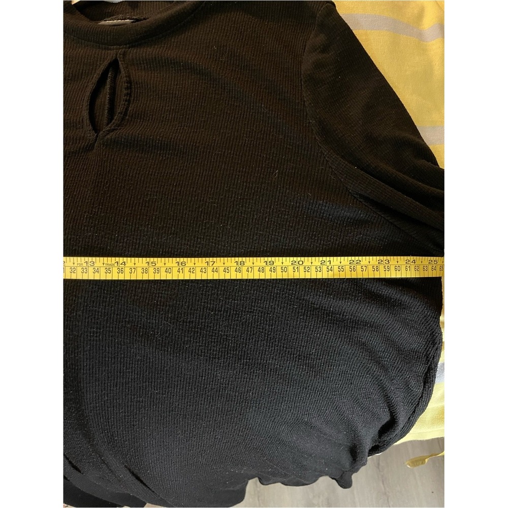 torrid Black Ribbed Tunic Top - Picture 6 of 9